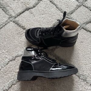 Kandahar black combat boots lace up Urban Hikers silver 38 / 7.5